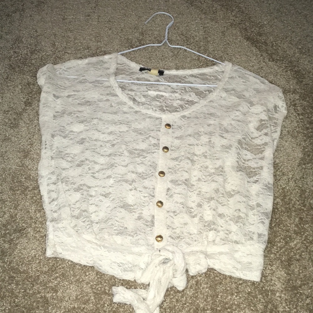Lace crop top